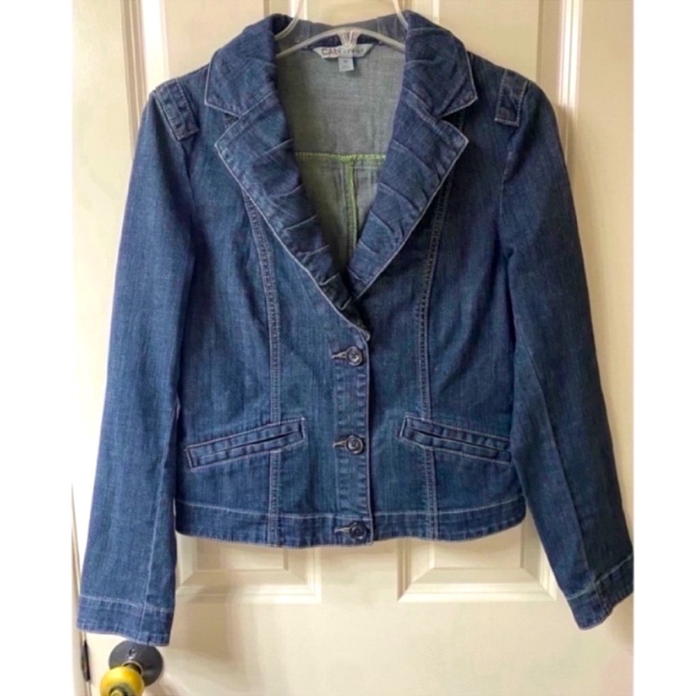 CAbi Denim Jean Blazer Jacket